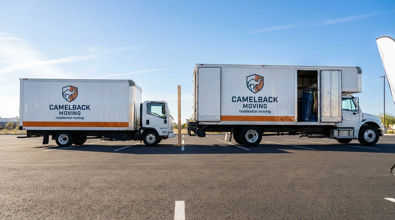 Moving truck size capacity guide in Sunland Park